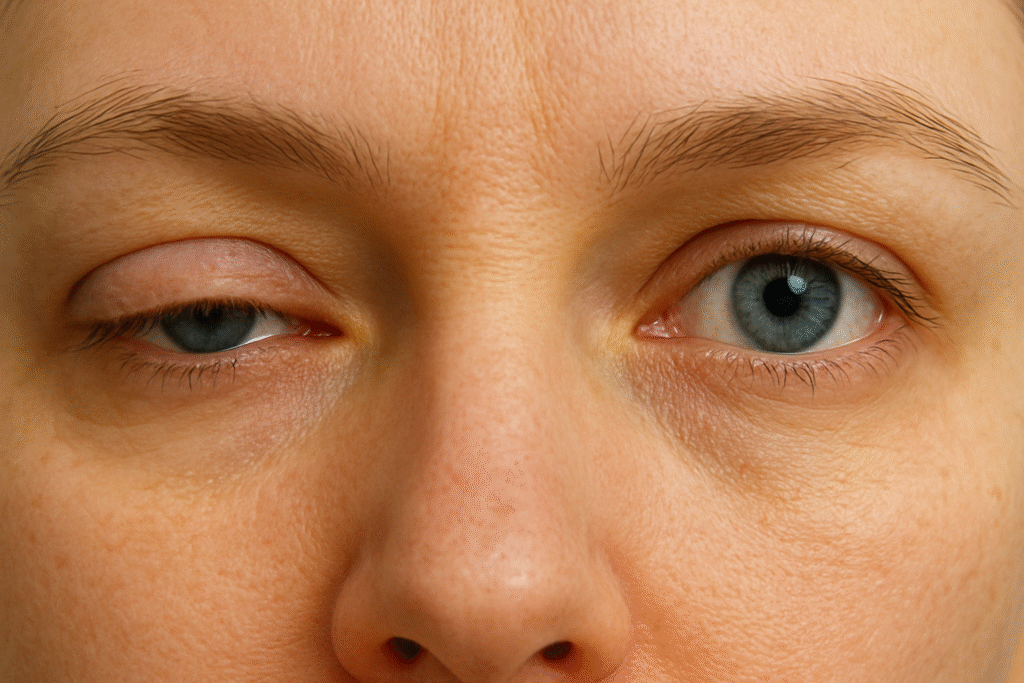 Ptose palpebral (queda da pálpebra)